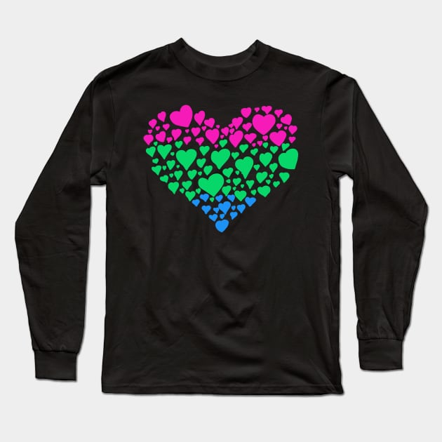 Polysexual heart Long Sleeve T-Shirt by Becky-Marie